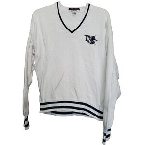 Munsingwear Golfwear Men's Cotton Embroidered V-Neck Sweater Size XL Vintage